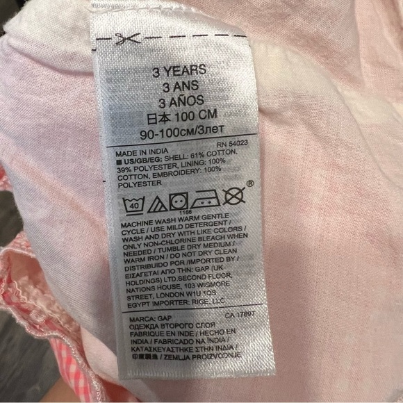 Gap Baby Set of  Stripes Pink Summer Shorts Two Size 18/24 Months 3 y/o - Picture 6 of 9